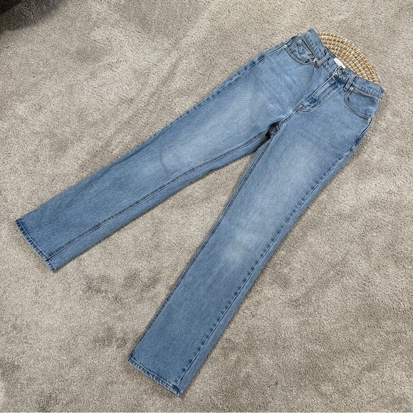 Unpublished Women’s Rae Olympic Straight Leg Jeans High Rise Medium Wash Blue 23 - Picture 3 of 15